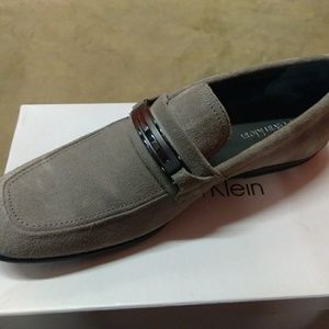 Men's Silver Loafers 8.5